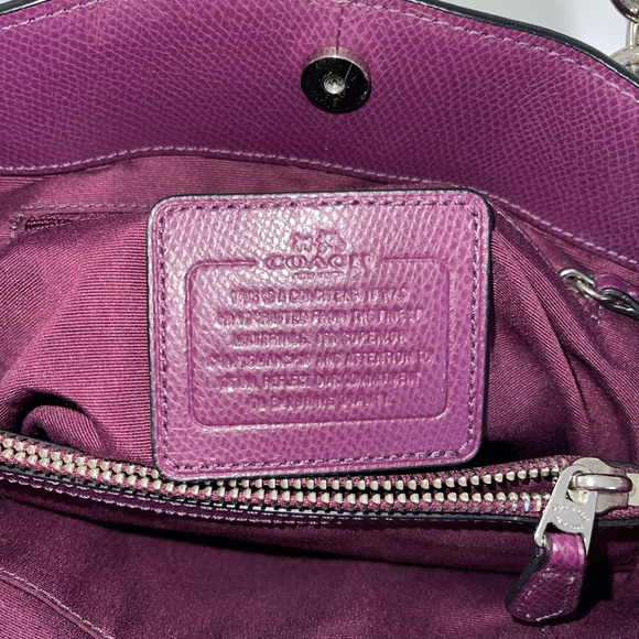 Coach Minetta Leather Crossbody In Exotic Trim Handbag - Picture 10 of 11